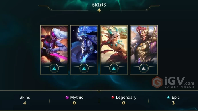 EUW - SILVER 2(60LP) %100WR - 61 Champ - 4 Good Skins(3 Epic) - 49K BE - S11 ACC - HANDMADE - FULL ACCES- CHEAP