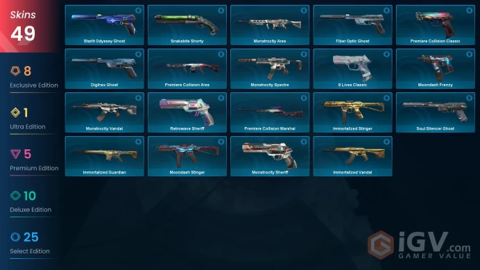 EU | VCT LOCK//IN Misericórdia, Reaver Karambit, RGX Firefly, Primordium Vandal, Oni Vandal, Aemondir Vandal, Protocol Phantom, Reaver Sheriff