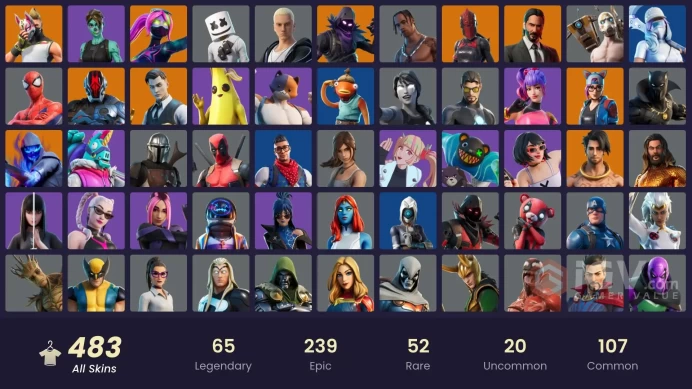 [PC/NIN] 483 skins | OG STW | Travis Scott | Astro Jack | Gold Midas | Gold Meowscles | Gold Brutus | Gold TNTina | WORLD CUP | Blue Striker 