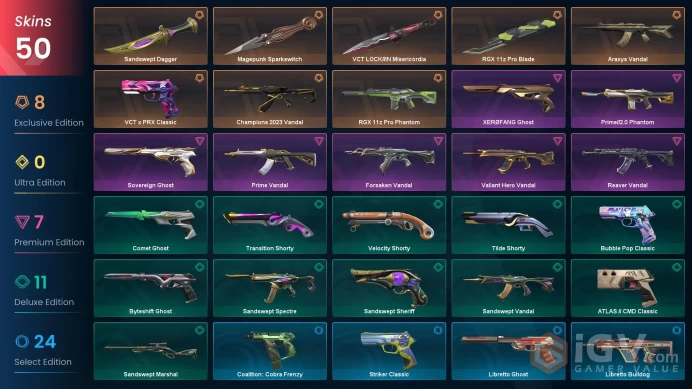 SEA-AP | VCT LOCK//IN Misericordia | Champions 2023 Vandal | RGX 11z Pro Phantom | 270 Radianite Points | 50 Skins | Level 372 | Full Access