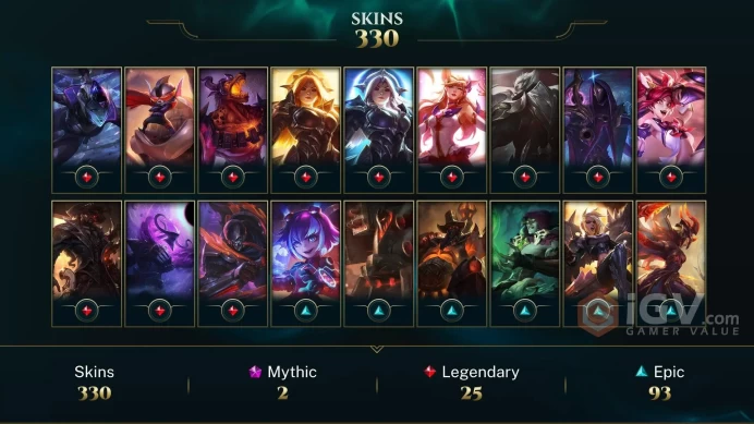 EUW - Platinum 2019 - Gold 2021 - 330 Skins - Support Main - Prestige Battle Academia Lux - Elementalist Lux - Dawnbringer Soraka - DY191