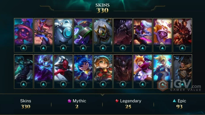 EUW - Platinum 2019 - Gold 2021 - 330 Skins - Support Main - Prestige Battle Academia Lux - Elementalist Lux - Dawnbringer Soraka - DY191