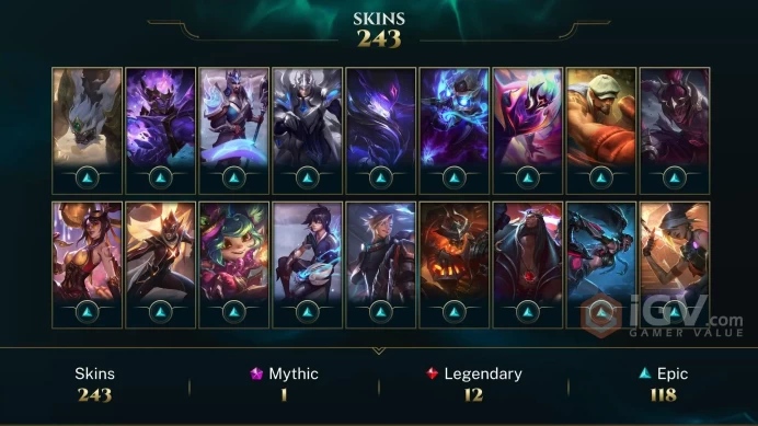 LAN - BRONZE 2 %0WR - 172 Champ - 243 Good Skins(1 Ultimate, 1 Mythic, 12 Legendary, 118 Epic) - 79K BE - S4 ACC - HANDMADE - FULL ACCES-CHEAP