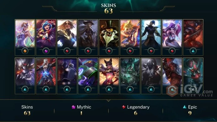 TR UNK I 63 SKIN I 125 CHAMP I 78K B.E I RANKED READY I FULL ACCES I INSTANT DELIVERY I SAFE I FRESH