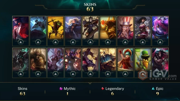TR UNK I 63 SKIN I 125 CHAMP I 78K B.E I RANKED READY I FULL ACCES I INSTANT DELIVERY I SAFE I FRESH