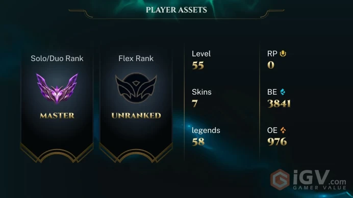 Euw S16 Split 2! Master 12 LP 54 WR - Top Main - 58 Champs -Ranked Ready Full Access