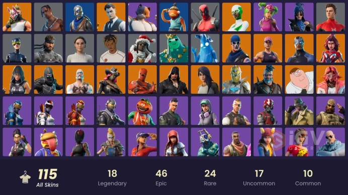 [PC/PSN/XBOX] FA / 115 SKINS / TRAVIS SCOTT / LEVIATHAN AXE / BLUE SQUIRE / ROYALE KNIGHT / GOLD MIDAS / GOLD BRUTUS / ROGUE AGENT / OG STW /