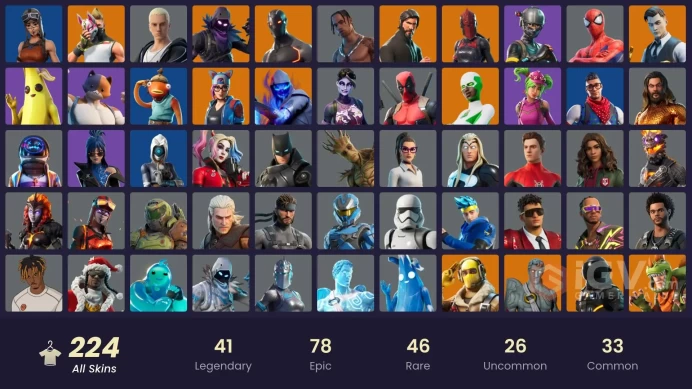 FA / 218 SKINS / TRAVIS SCOTT / THE REAPER / ELITE AGENT