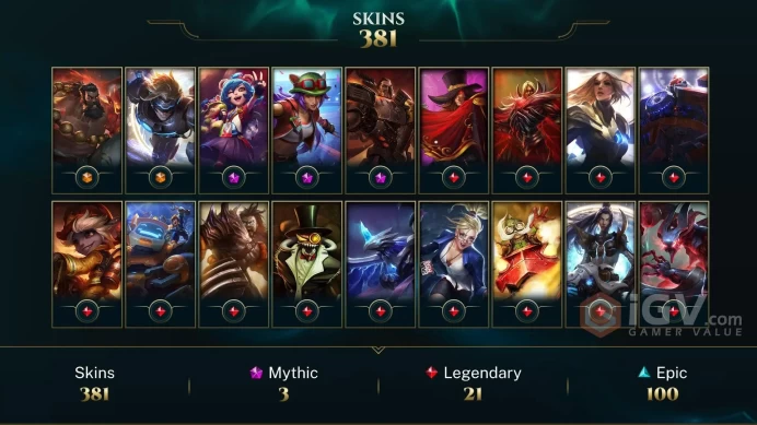 EUW - Platinum 2015 - 303 LVL - ~ 400 Skins - Dreadnova Darius - Spirit Guard Udyr - Dunkmaster Darius - God-King Garen - Odyssey Kayn - DY178