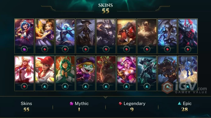 LAN UNK I 55 SKIN I 80 CHAMP I FULL ACCES I INTANT DELIVERY I CHEAP