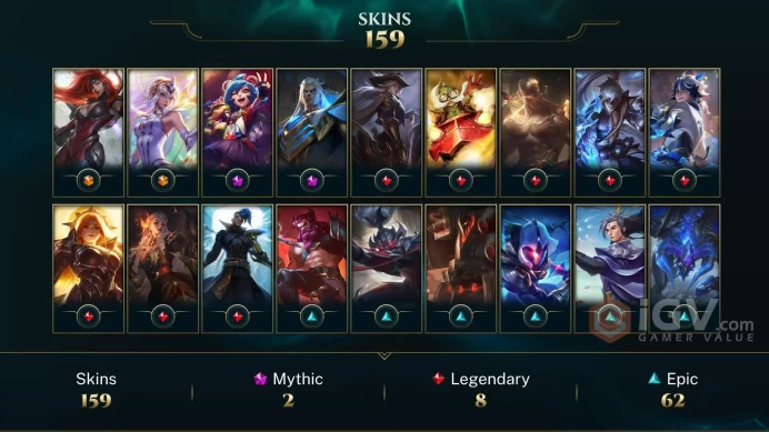 Conta de Liga do Brasil: +159 Skins | Acesso Total | Entrega Instantânea!