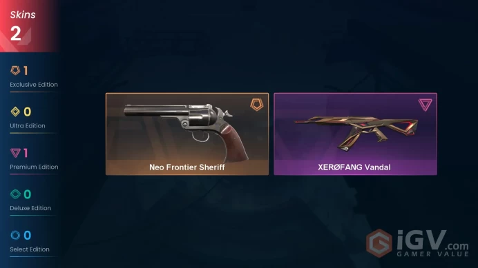 [NA] 2 SKINS | 0 KNIVES |Neo Frontier Sheriff XERØFANG Vandal
