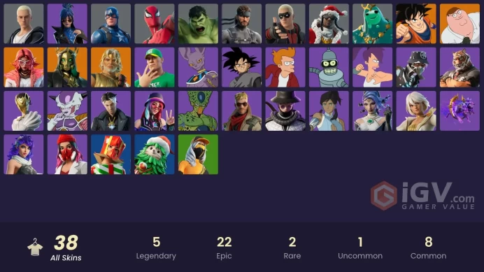 13294[PC/PSN/XBOX]Son Goku|Valeria|Hades|Peter Griffin|Zeus|Poseidon|Hulk|Spider-Man Zero|Captain America|Solid Snake|Rap Boy