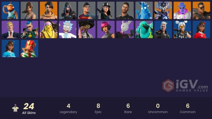 Full Access [Xbox/PSN/PC] 24 Skins - Sandstone Joey - Head Droopy - Lara Croft - Ruby Shadows - Neymar Jr - Superman #2019