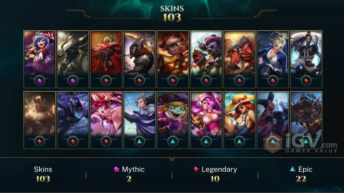 LAN - FULL ACCESS - 114 LVL - 103 Skins - Lancer Zero Hecarim - God Fist Lee Sin - IG Kai'Sa - Victorious Skins - Victorious Aatrox - MY136