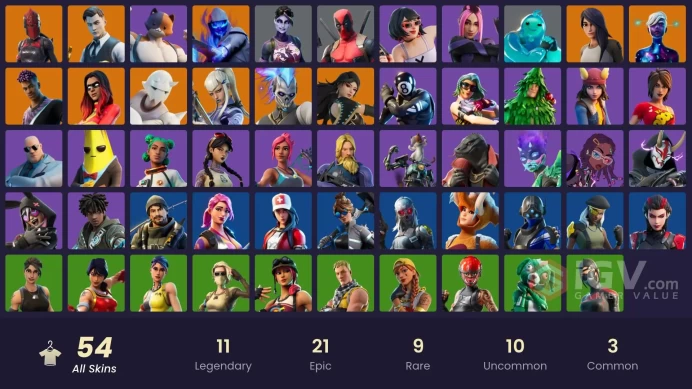 Full Access [Xbox/PSN/PC] 54 Skins - Gold Midas - Gold Brutus - Gold Meowscles - Trilogy - Xev - Maya #2011
