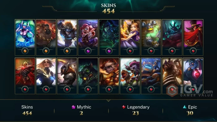 OCE - NEVER RANKED ~ 460 Skins - Almost All Champions -  Urfwick - Soulstealer Vayne - Hextech Annie - Dunkmaster Darius - Zombie Brand - LVL 30