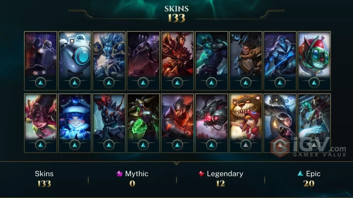 EUW ~ 80% of All Champions ~ 140 Skins - Gold S5 - Pulsefire Ezreal - Firegifhter Tristana - Victorious Sivir - SKT T1 Zed - TPA Shen - MY120