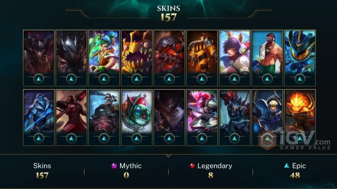 NA - YOUNG RYZE - RARE 2012 Icons - 157 Skins - Almost All Champions - Elementalist Lux - 3028 Riot Points - Full Access - Season 1 Account - MY