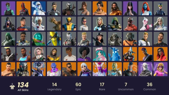 Full Access [Xbox/PSN/PC] 134 Skins - Spectra Knight - Sandstone Joey - Torin - Head Droopy #2031