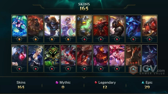 EUNE - Platinum 2016 - 49 LVL - 165 Skins - DJ Sona - Elementalist Lux - Pulsefire Ezreal - Spirit Guard Udyr - Victorious Skins - Brolaf - MY10