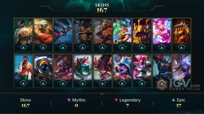 OCE - LVL 30 ~ 170 Skins - Platinum Season 4 - Rare 2013 Icons - Victorious Skins - Spirit Guard Udyr - Aether Wing Kayle - Dunkmaster Darius - 