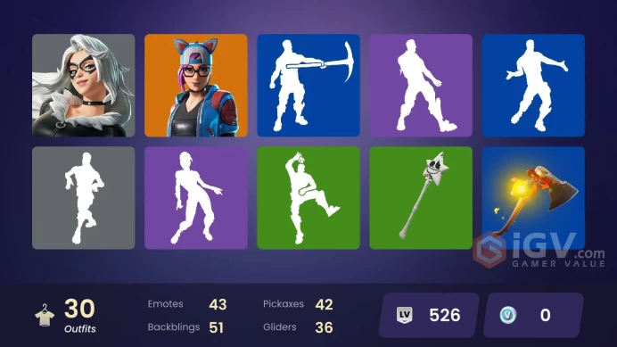 Full Access [Xbox/PSN/PC] 30 Skins - Calamity - Ice King Gold - Lynx No Ponytail #2005