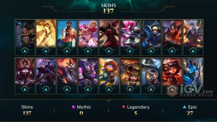 EUW - Silver - 57 LVL ~ 140 Skins - God Fist Lee Sin - Corporate Mundo - Dark Star Thresh - Final Boss Veigar - Infernal Nasus Snow Day Malzahar