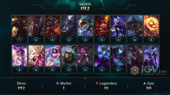 EUW - 414 LVL ~ 200 Skins - All Champions - Gun Goddess Miss Fortune - Dark Cosmic Jhin - Project: Vayne - DRX Ashe - SKT T1 Jhin - ADC - MY86