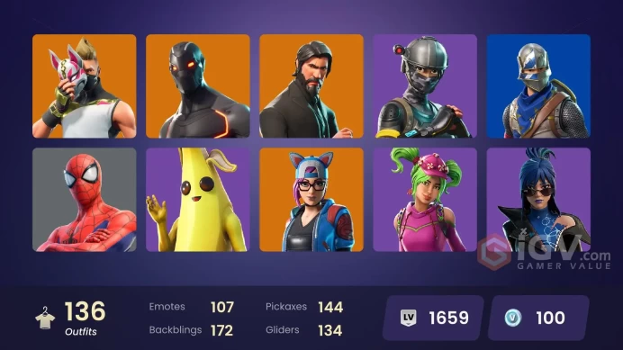 [ALL PLATFORMS]-136 Skin-The Reaper-Reaper-VERVE OG-Royale Knight-Elite Agent-Blue Squire-Take The L-FULL ACCESS-BEST SELLER-