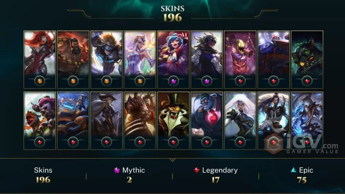 FULL ACCESS ~ 200 Skins ~ All Champions - Prestige True Damage Senna - Victorious Skins - Dark Star Shaco Chroma - Empyrean Vex - MY81