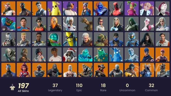 (PC PSN XBOX) 197 skins | OG STW | Gold Midas | Trilogy | Catalyst | The Ice King | The Visitor | Paradigm (Reality-659) | Vendetta | Blackheart