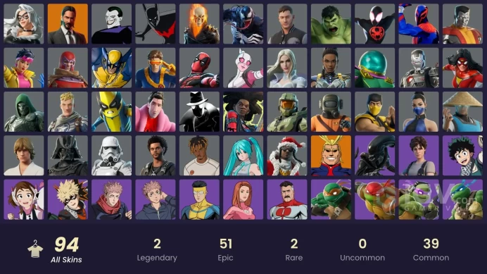 [ALL PLATFORMS]-100 Skin-Raiden (MK3)-Black Cat-Kitana (MK3)-Spider-Man Noir-Kong-All Might-FULL ACCESS-BEST SELLER-
