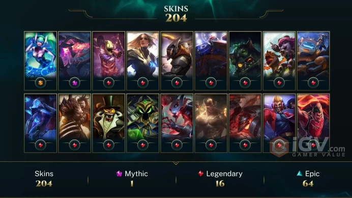 OCE ~ All Champions - 204 Skins - DJ Sona - Dark Star Cho'Gath - God First Lee Sin - Lunar Beast Fiora - TPA Shen - TPA Orianna - Full acces - M