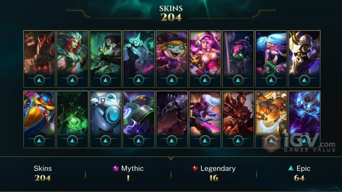 OCE ~ All Champions - 204 Skins - DJ Sona - Dark Star Cho'Gath - God First Lee Sin - Lunar Beast Fiora - TPA Shen - TPA Orianna - Full acces - M