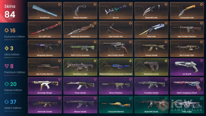 EU - Neo Frontier Set - Aemondir Vandal - Araxys Vandal - Forsaken Vandal - Reaver Karambit - R.E.S OP- Ion Sheriff