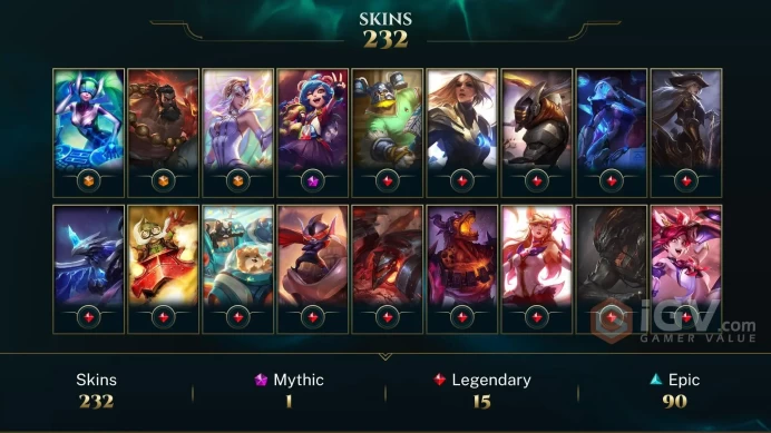 EUNE - 129 LVL ~ 250 Skins/Chromas ~ All Champions - YASUO Skins - Nightbringer Yasuo - Battle Boss Yasuo Border - Battle Boss Yasuo Chromas - M