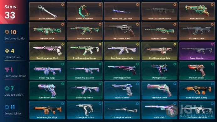 EU/TR %50 Cheap VP - Evori Set - Imperium Set - Chaos Phantom - Kuronami Vandal - Neo Frontier Sheriff - Reaver Guardian - FULL ACCESS 