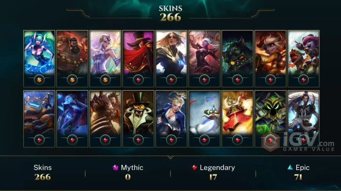 SAFE - 266 Skins - Platinum S5 - Victorious Skins - Spirit Guard Udyr - 115 Mythic Essense - Pulsefire Caitlyn - Inkshadow Yone - Silver 2016 - 