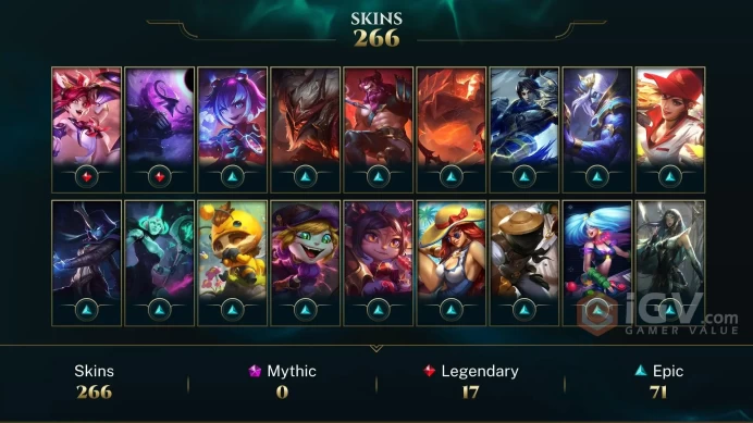 SAFE - 266 Skins - Platinum S5 - Victorious Skins - Spirit Guard Udyr - 115 Mythic Essense - Pulsefire Caitlyn - Inkshadow Yone - Silver 2016 - 
