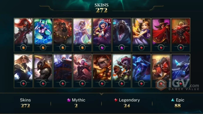 SAFE ~ 280 Skins - All Champions - Galaxy Slayer Zed- Hextech Renekton - Ashen Slayer Sylas Chroma - High Noon Senna Chroma -Full Access - MY48