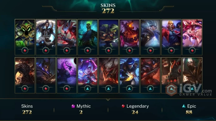 SAFE ~ 280 Skins - All Champions - Galaxy Slayer Zed- Hextech Renekton - Ashen Slayer Sylas Chroma - High Noon Senna Chroma -Full Access - MY48