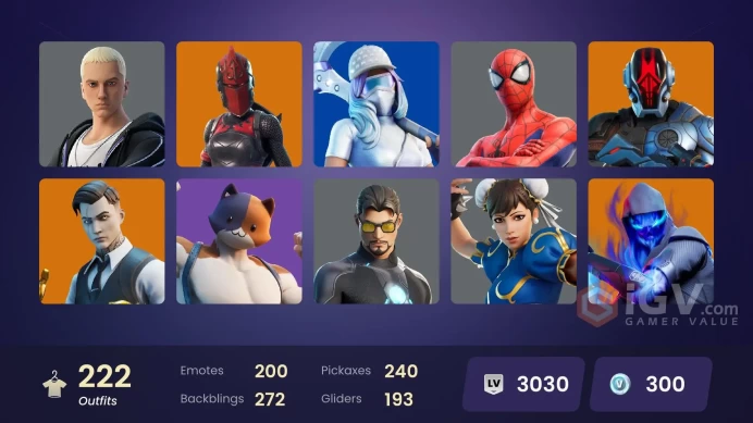(PC PSN XBOX) 222 skins | OG STW | Gold Meowscles | Gold Midas | Gold Brutus | Lina Scorch | Snake Eyes | Tart Tycoon | Paradigm (Reality-659) |