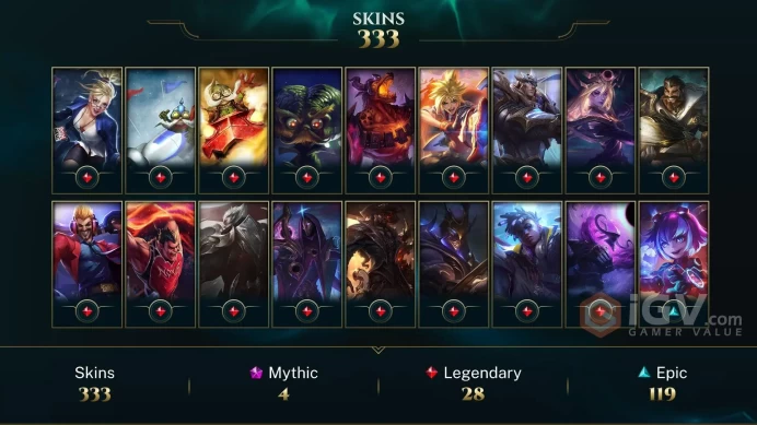 NA - SAFE - LVL 197 - GOLD S11 ~ 340 SKINS - Prestige Obsidian Dragon Sett - Prestige K/DA ALL OUT Kai'Sa - Hextech Tristana - Silver 2018 - MY2