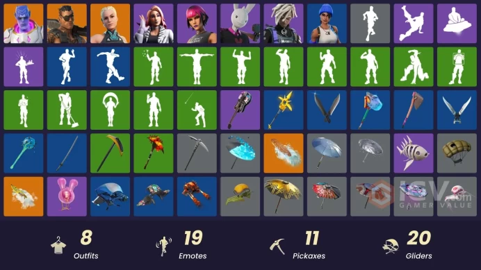 [PC/PSN/XBOX] FA 8 SKINS | BLUE TEAM LEADER | JOEY | KYMERA | PARADIGM (REALITY-659) | PONY TAILS | WILDE | GUGGIMON | SUNNY | CLAWZ RETRO |