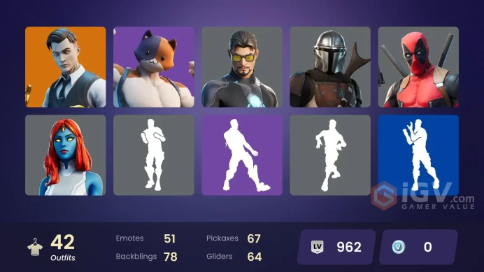 [PC/PSN/XBOX] FA 42 SKINS | AGENT PEELY | GOLD BRUTUS | GOLD MIDAS | FADE | GEAR SPECIALIST MAYA | MENACE | DARK POWER CHORD | MANDALORIAN |