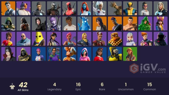 [PC/PSN/XBOX] FA 42 SKINS | AGENT PEELY | GOLD BRUTUS | GOLD MIDAS | FADE | GEAR SPECIALIST MAYA | MENACE | DARK POWER CHORD | MANDALORIAN |