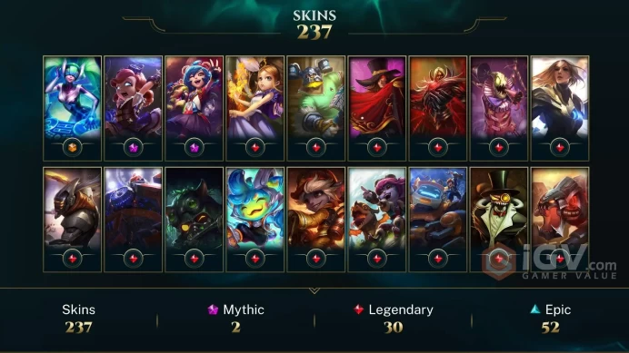 NA - 120 LVL - Silver MMR - 237 Skins ~ All Champs - Hextech Annie - Annie-Versary - Cat-in-The-Box Shaco - Space Groove Teemo - DJ Sona - AN281