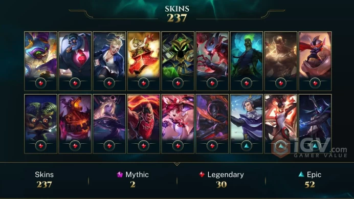 NA - 120 LVL - Silver MMR - 237 Skins ~ All Champs - Hextech Annie - Annie-Versary - Cat-in-The-Box Shaco - Space Groove Teemo - DJ Sona - AN281