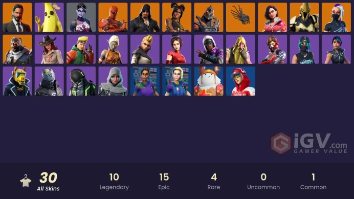 [PC/PSN/XBOX] FA 30 SKINS | JOHN WICK | PEELY | TAKE THE ELF | DARK BOMBER | SENTINEL | ULTIMA KNIGHT | RUIN | HYBRID | THE SCIENTIST |